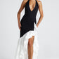 Veronique Maxi Dress - Black/White