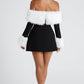 Villanelle Mini Dress - Black/White