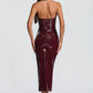 Violette Midi Dress - Cherry Lacquer