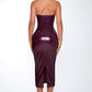 Violette Midi Dress - Cherry Lacquer