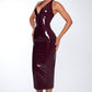 Violette Midi Dress - Cherry Lacquer