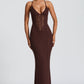 Xanthe Maxi Dress - Plum Brown