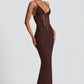 Xanthe Maxi Dress - Plum Brown