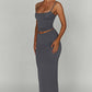 Yazmin Maxi Skirt - Charcoal
