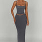 Yazmin Maxi Skirt - Charcoal