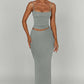 Yazmin Maxi Skirt - Steel