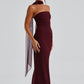 Yulia Maxi Dress - Cherry Lacquer