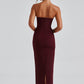 Yulia Maxi Dress - Cherry Lacquer