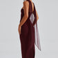 Yulia Maxi Dress - Cherry Lacquer