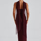 Yulia Maxi Dress - Cherry Lacquer