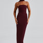 Yulia Maxi Dress - Cherry Lacquer