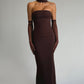 Yulia Maxi Dress - Plum Brown