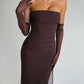 Yulia Maxi Dress - Plum Brown