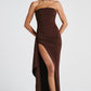 Zafira Maxi Dress - Plum Brown