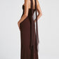 Zafira Maxi Dress - Plum Brown